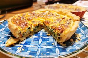 法式咸派——菠菜乳酪派的做法 步骤5