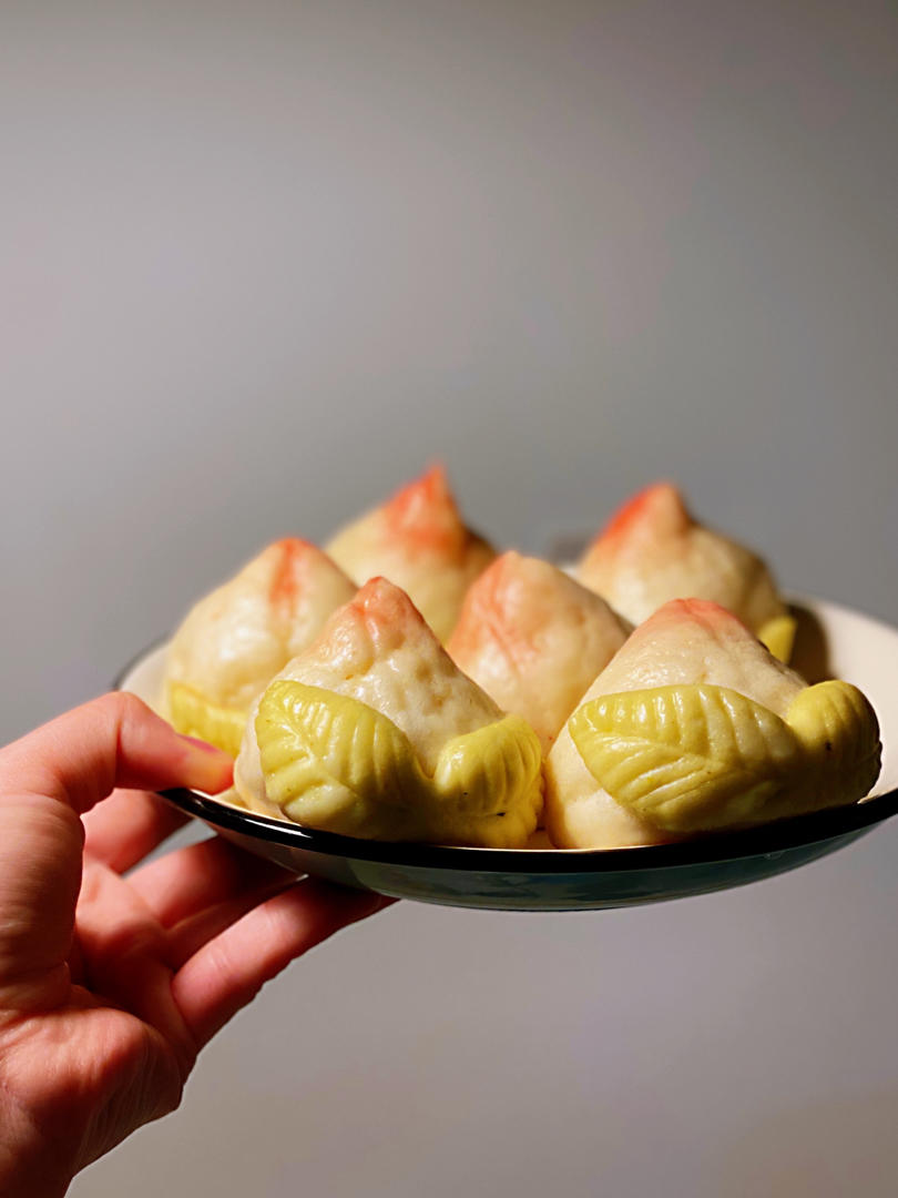 【寿桃包】中国人最传统的生日蛋糕，好惊艳！