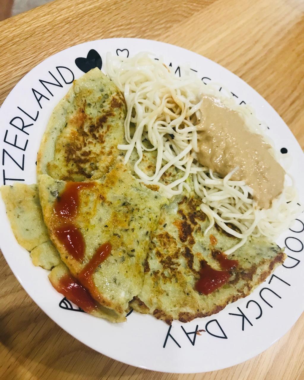 豆渣鸡蛋饼