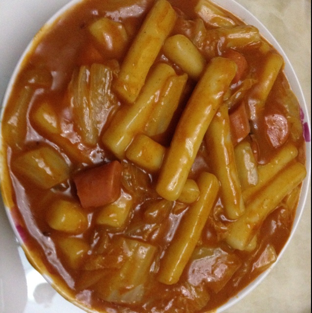 正宗韩国泡菜年糕方便面