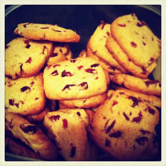 蔓越莓手切饼干