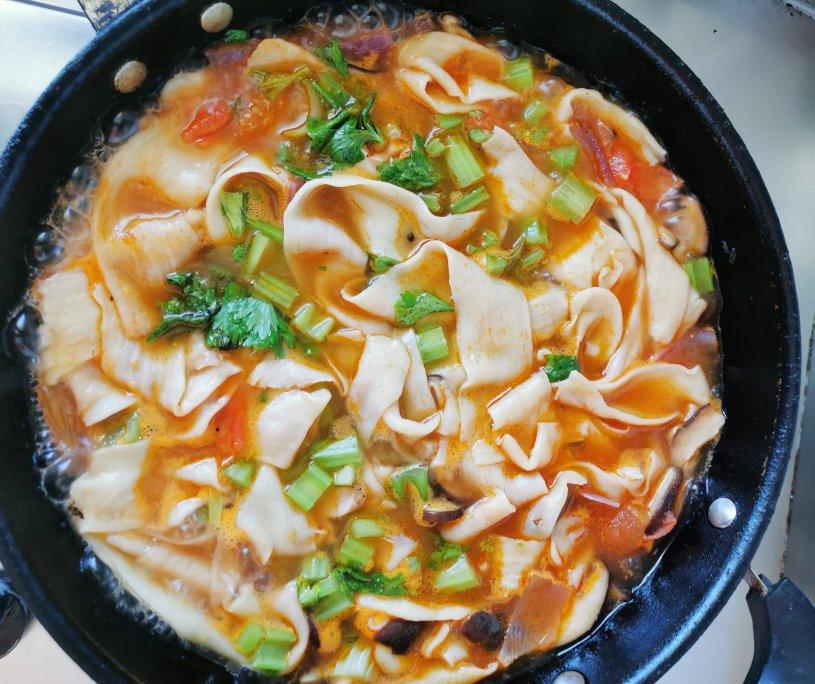 twins家做的陕西美食之麻食烩面片