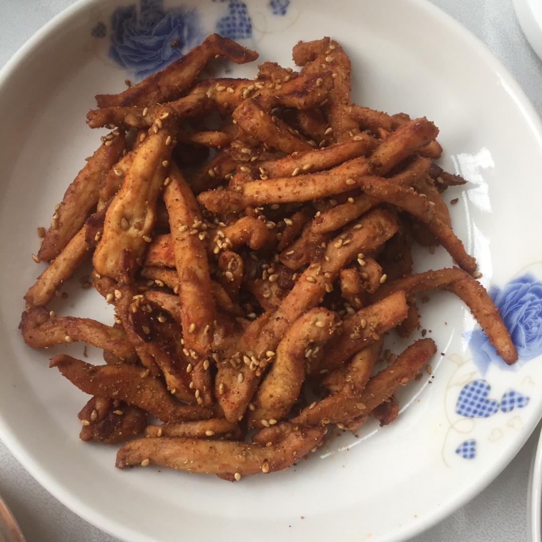 低脂低卡❗️能吃出烧烤味的 孜然鸡肉条