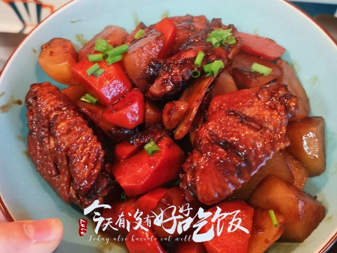 秘诀是可乐的红烧土豆鸡翅