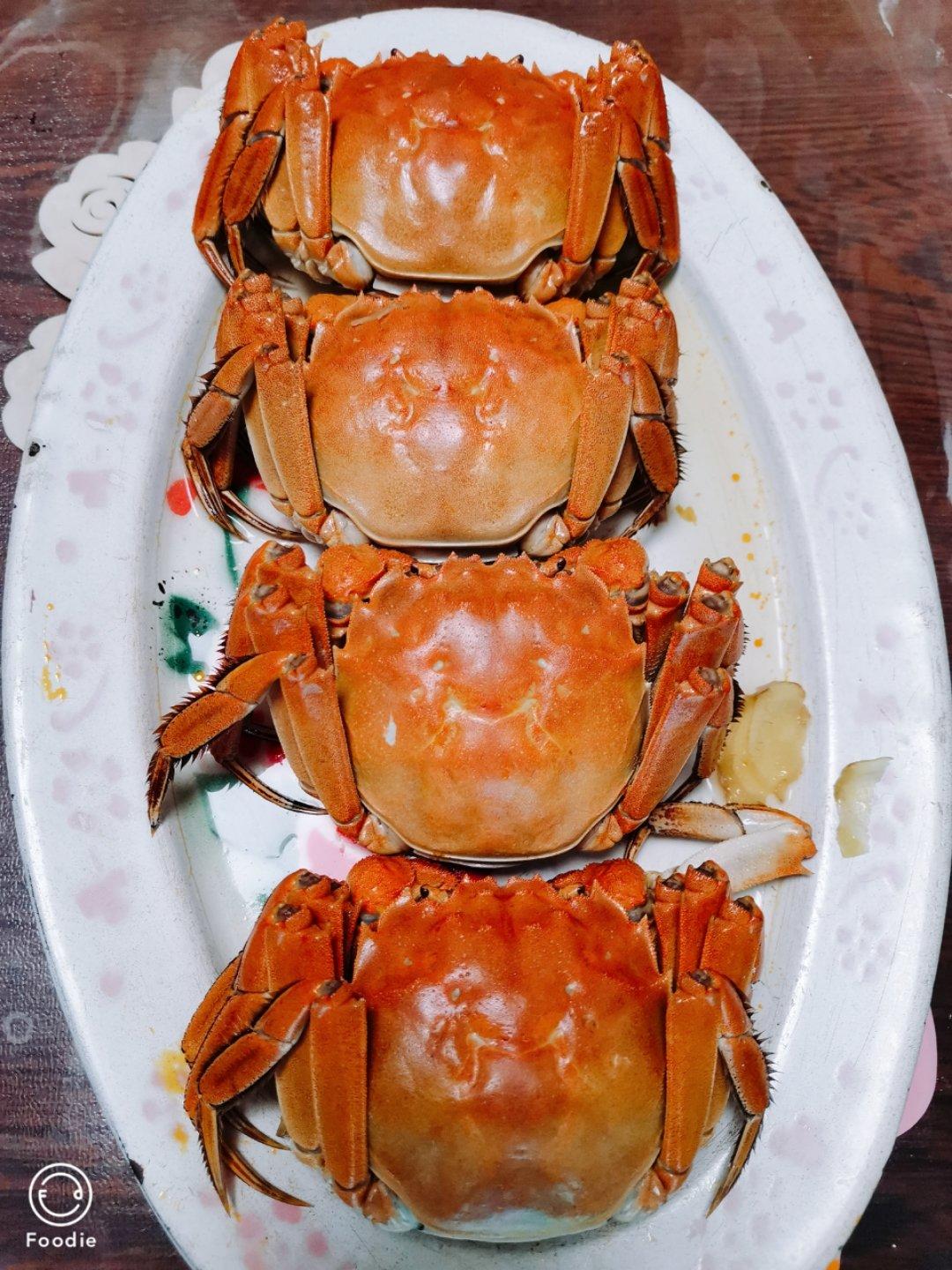 清蒸大闸蟹（挑、洗、蒸、吃）