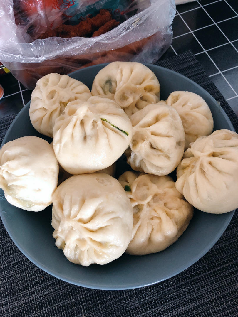 小白菜素馅儿包子