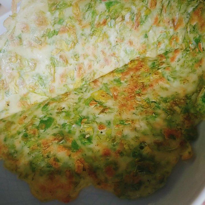 芹菜鸡蛋饼