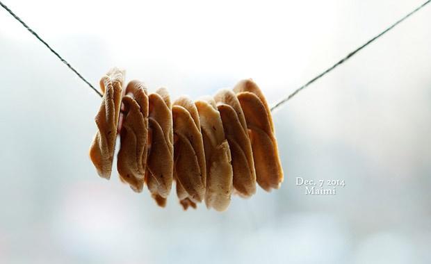 【川上文代】挤花曲奇 香草籽与蛋白的清新搭配的做法