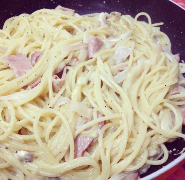 超简单的奶汁培根意面Carbonara