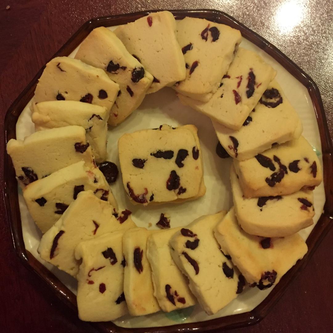 低糖少油版蔓越莓饼干