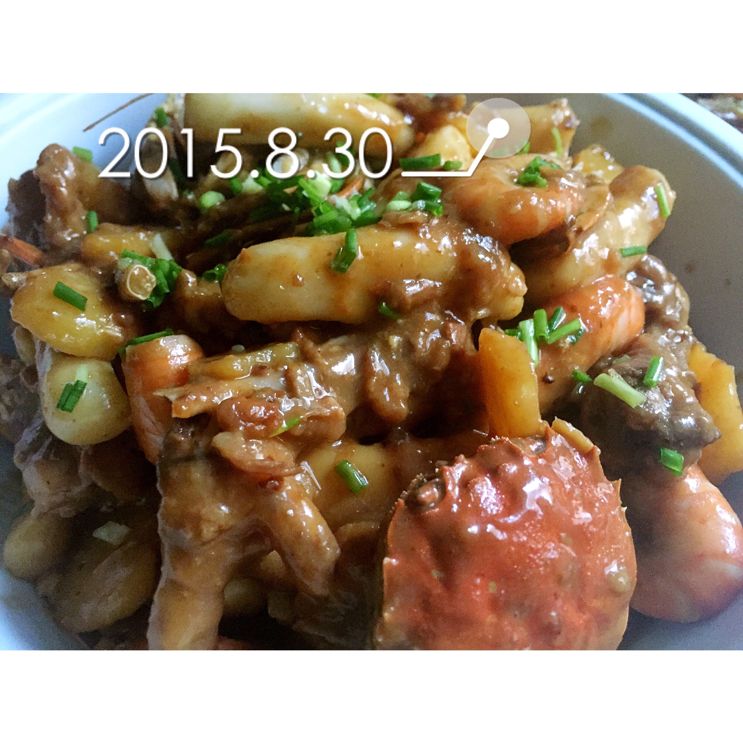 明虾肉蟹煲