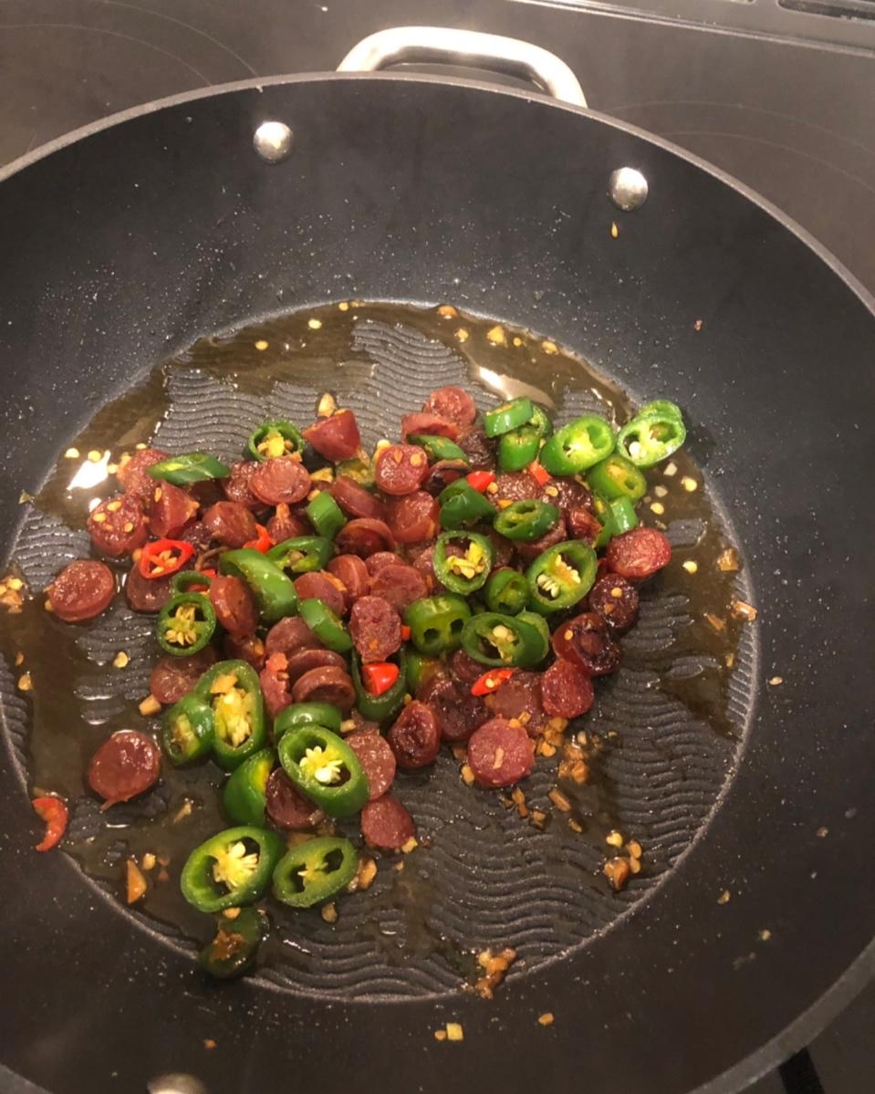 青椒炒香肠