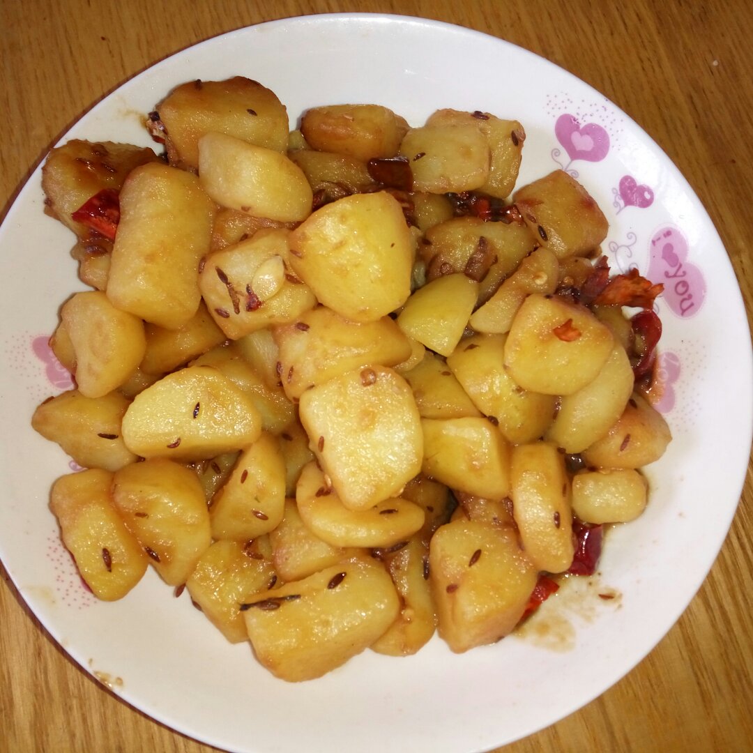 孜然炒土豆（毫无技术含量）
