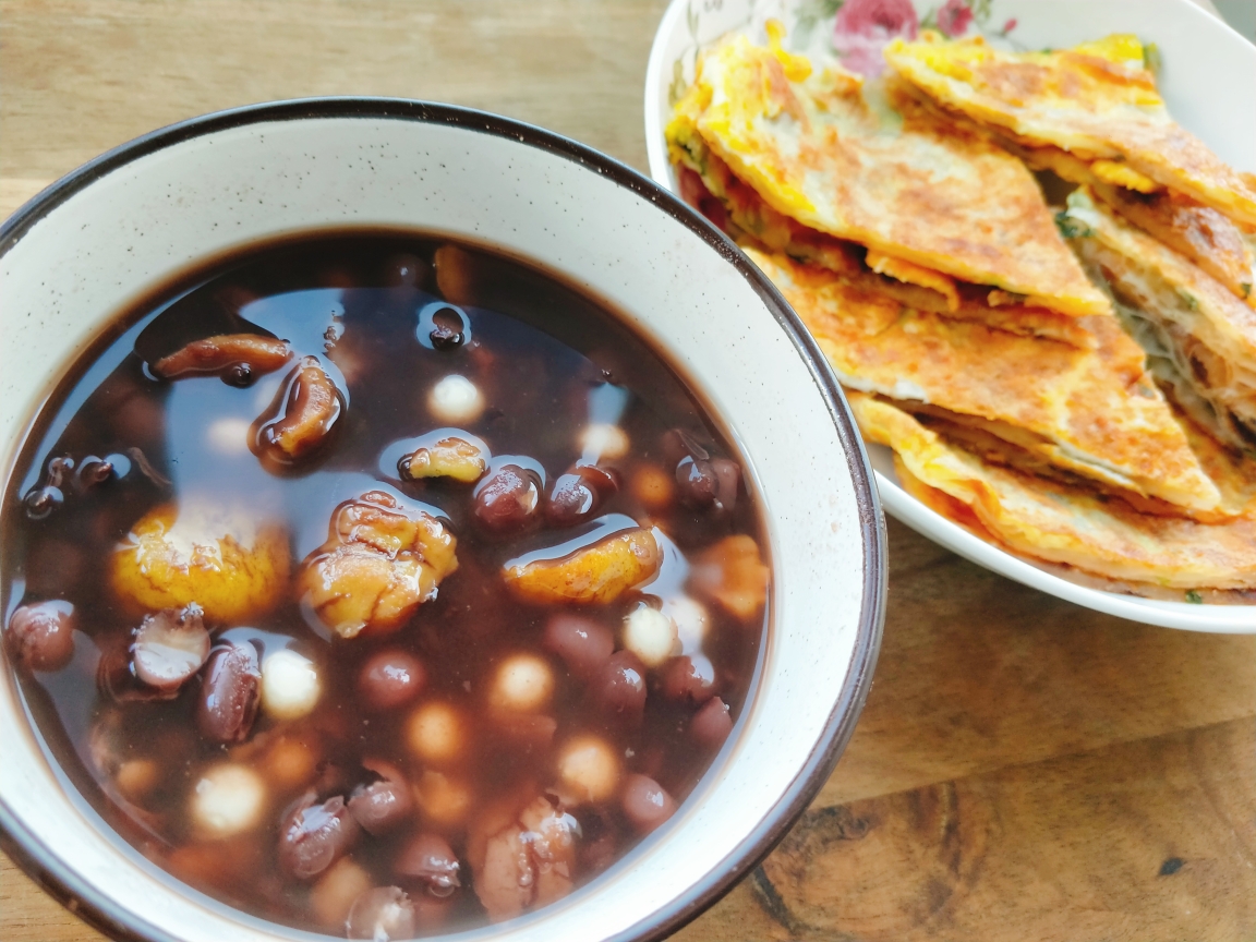 超超超好喝的栗子红豆汤的做法