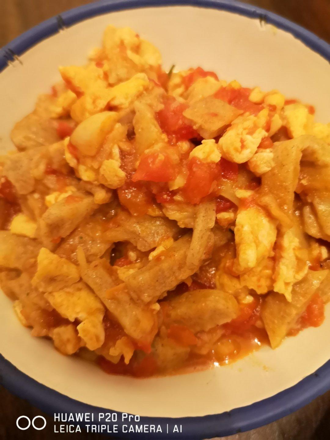 西红柿鸡蛋烩饼