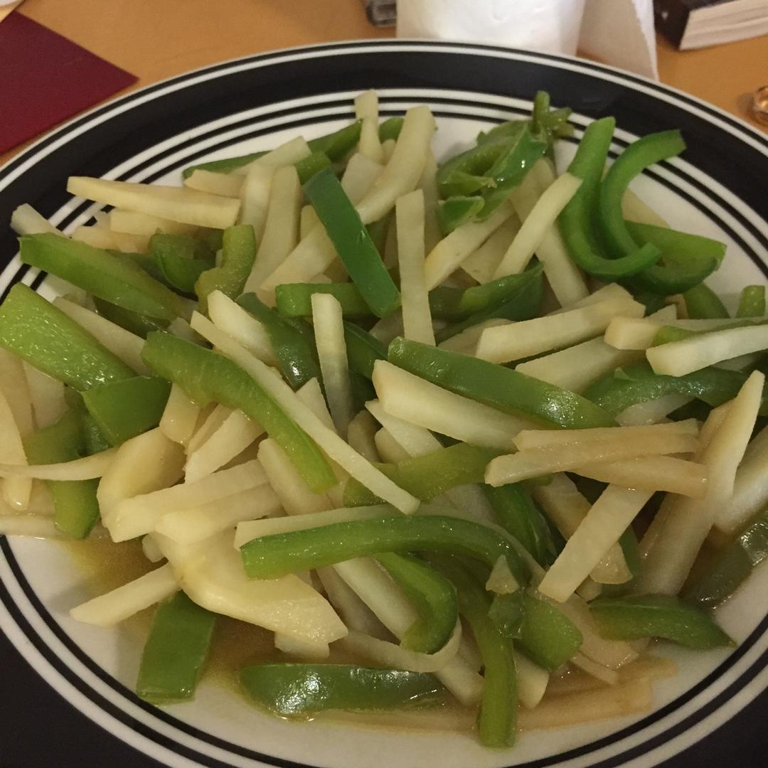 【圆满素食】青椒糖醋土豆丝