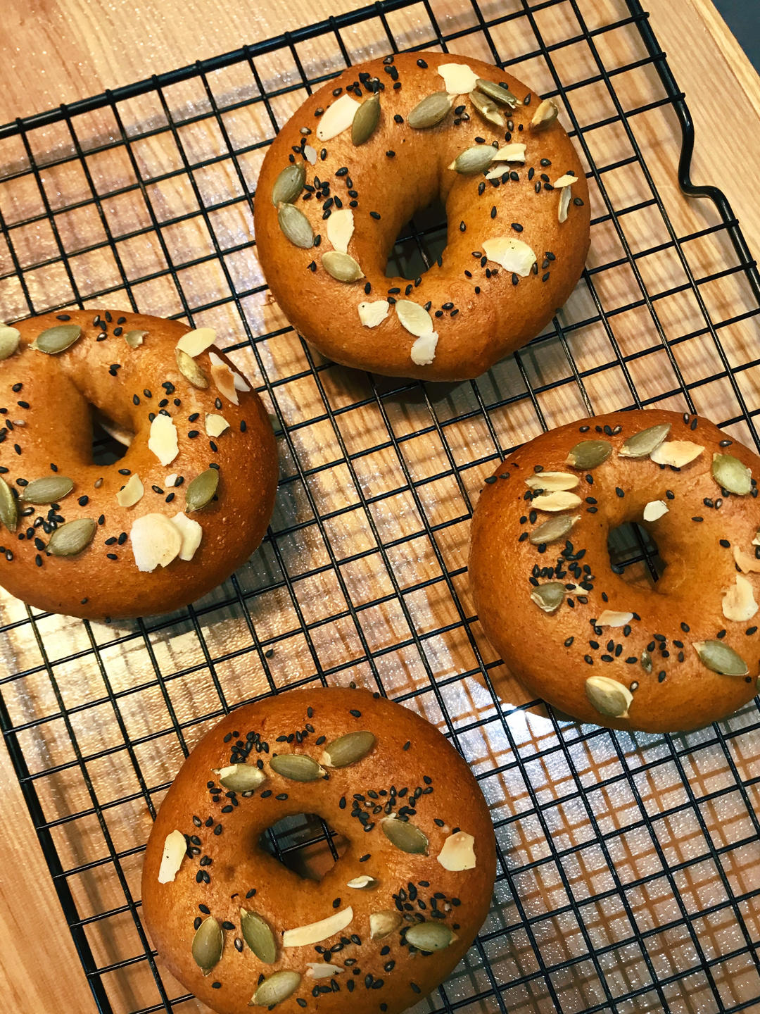 全麦贝果，低糖无油