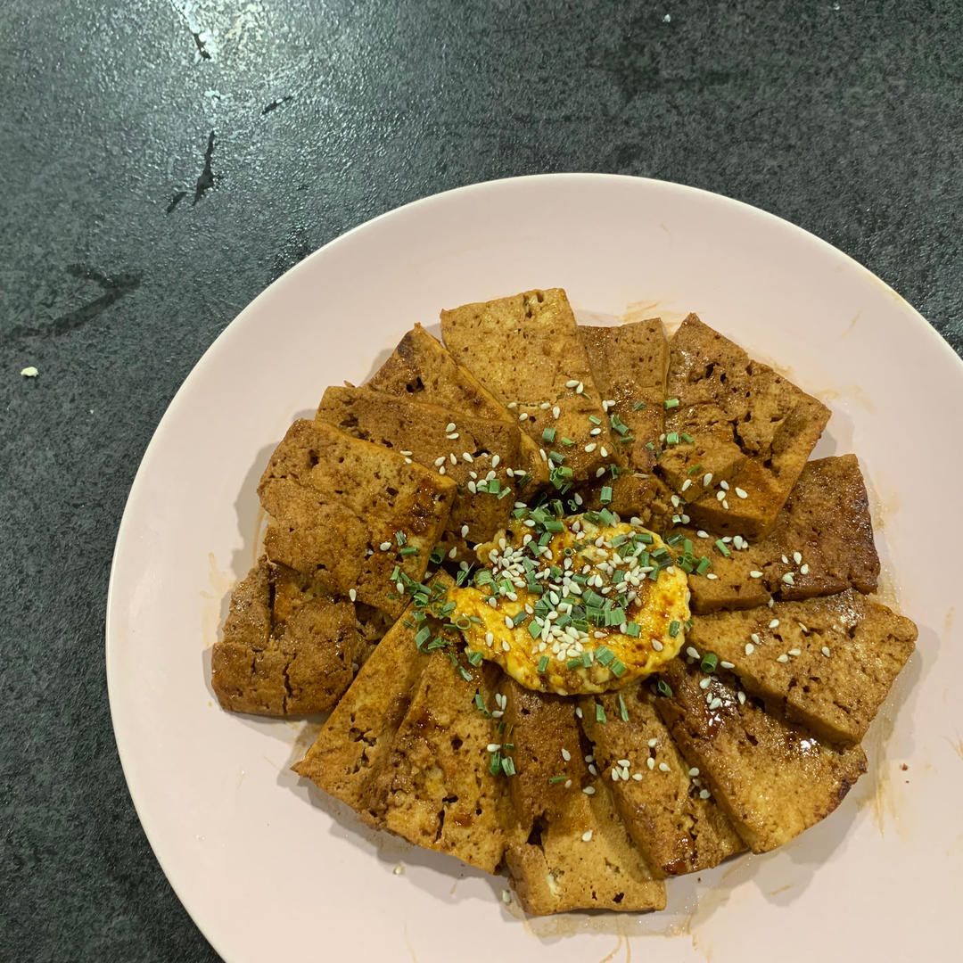 🔥酱汁浓郁！！外焦里嫩的日式照烧豆腐
