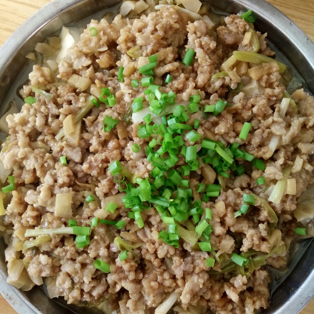 肉末蒸豆腐