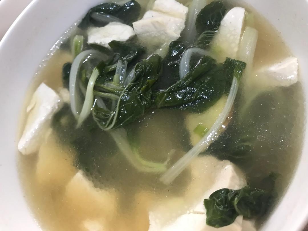 小白菜豆腐汤