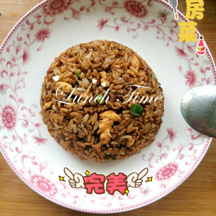 小时候的酱油炒饭