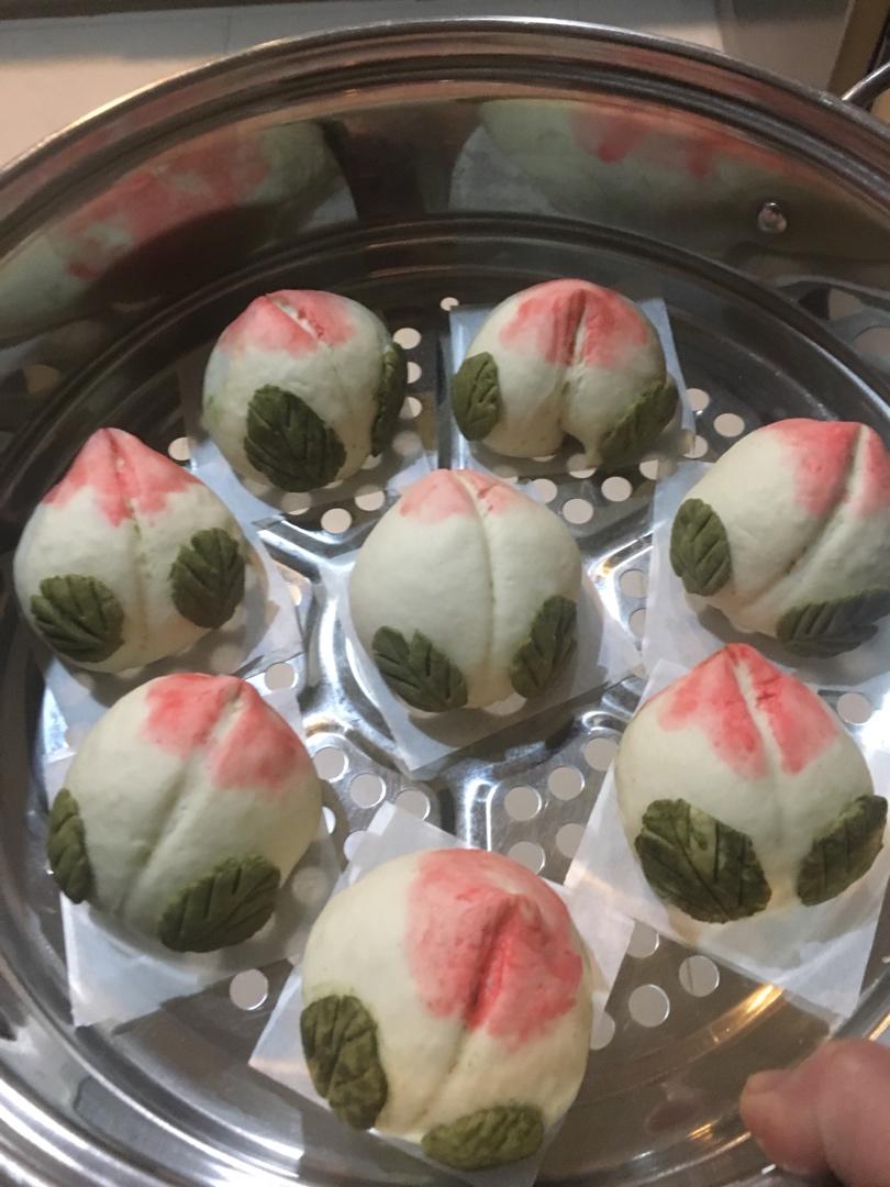 【寿桃包】中国人最传统的生日蛋糕，好惊艳！