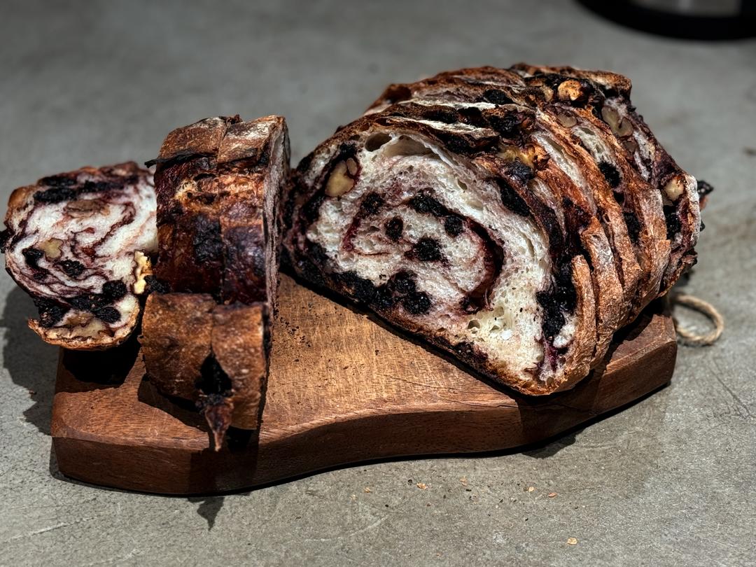 玫瑰桑葚欧包的做法