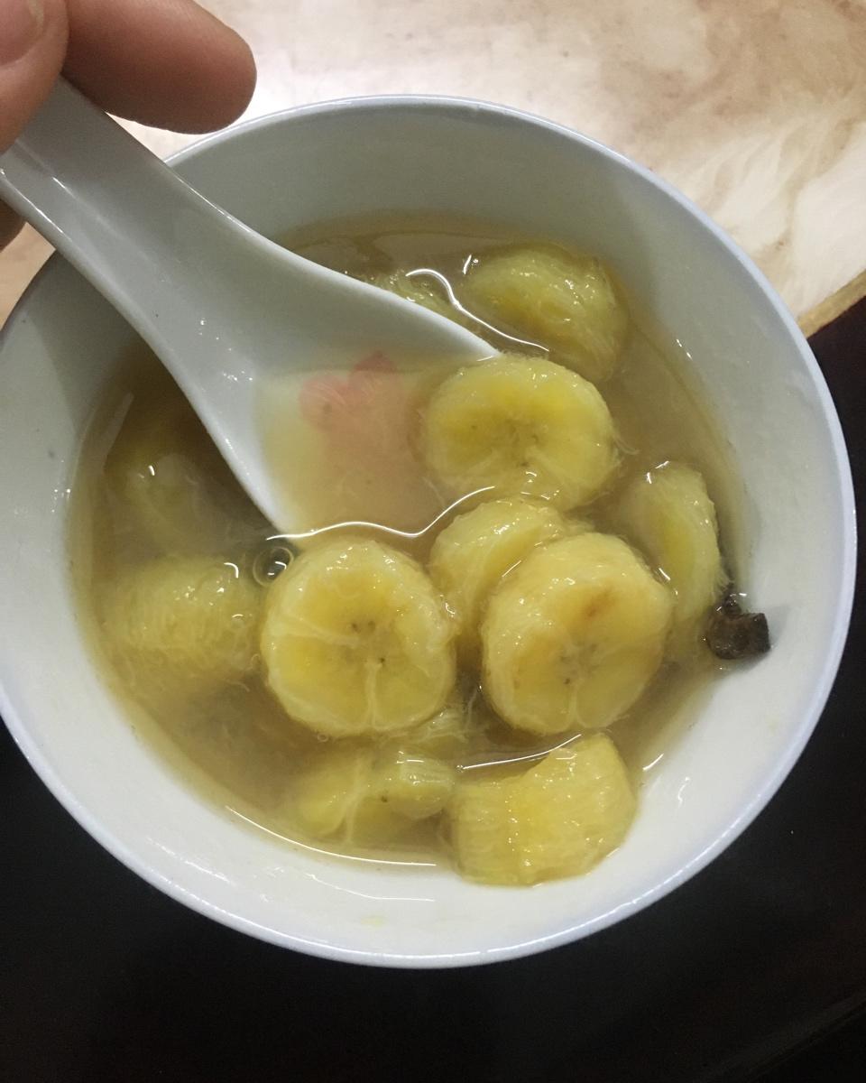 冰糖香蕉（治感冒，润喉）