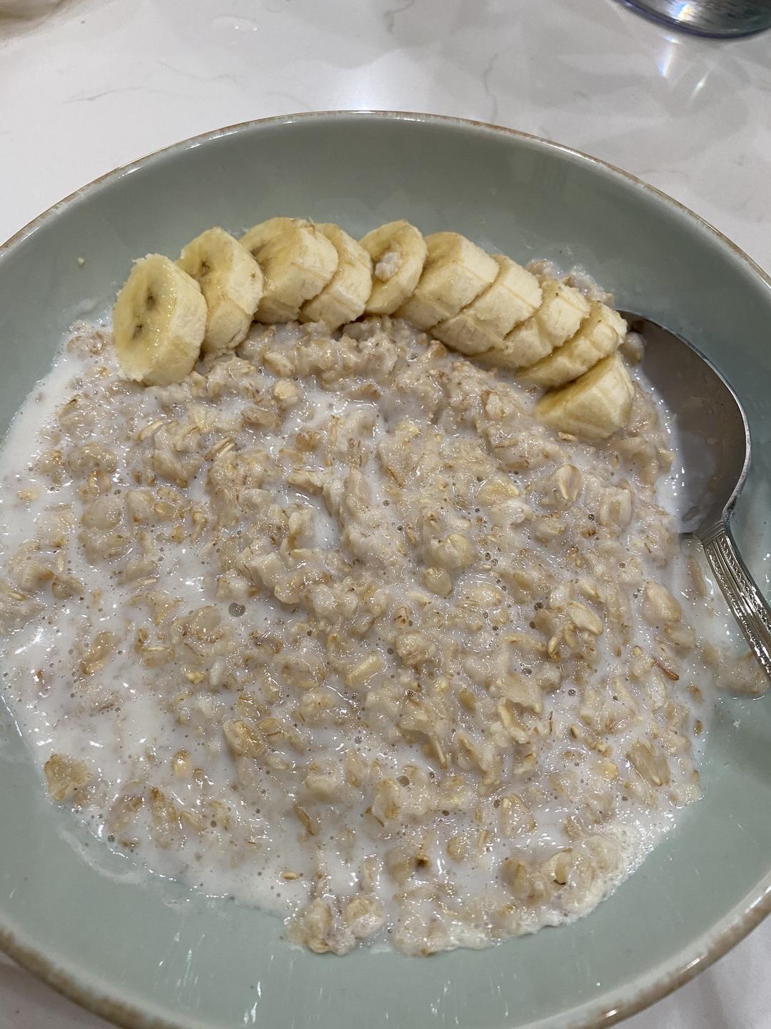 快手做香蕉燕麥粥的做法 步骤5