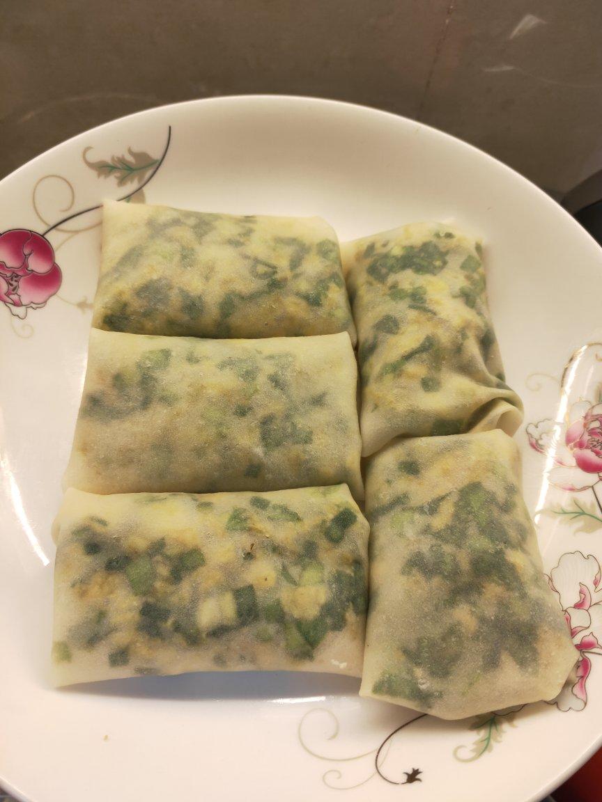 皮薄馅多的韭菜盒子