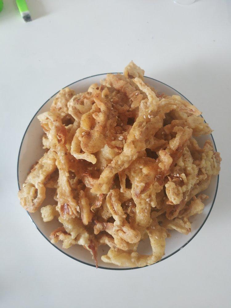 椒盐蘑菇-超好吃的下酒菜