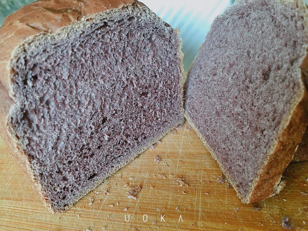 自制黑米粉蛋奶吐司