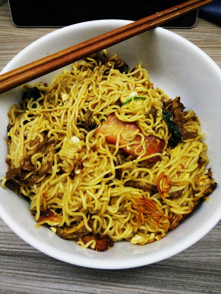 秒杀路边摊的炒方便面