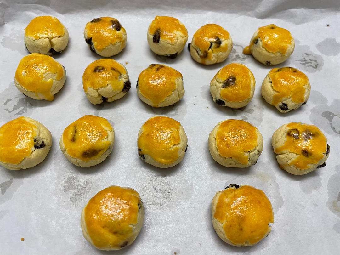 又香又酥的提子奶酥球