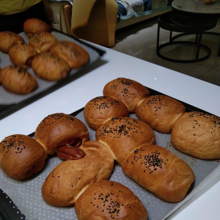 火腿肠早餐面包（一次发酵法）