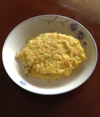 鸡蛋米饭饼——上班族快手早餐