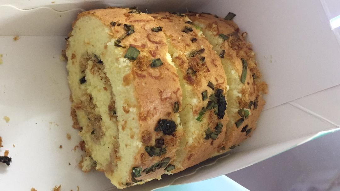 香葱肉松肥蛋糕卷～