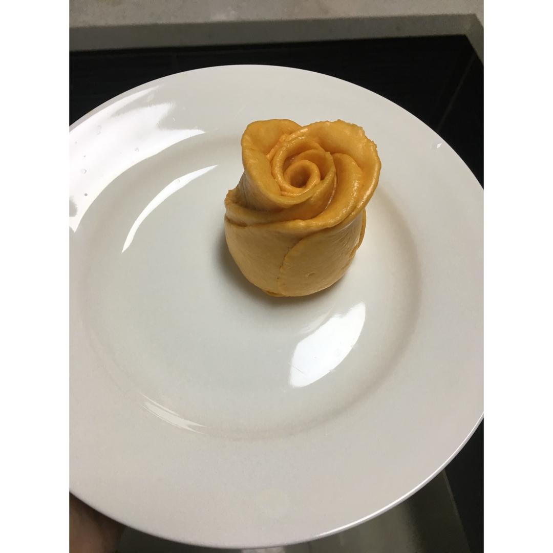 南瓜玫瑰花馒头