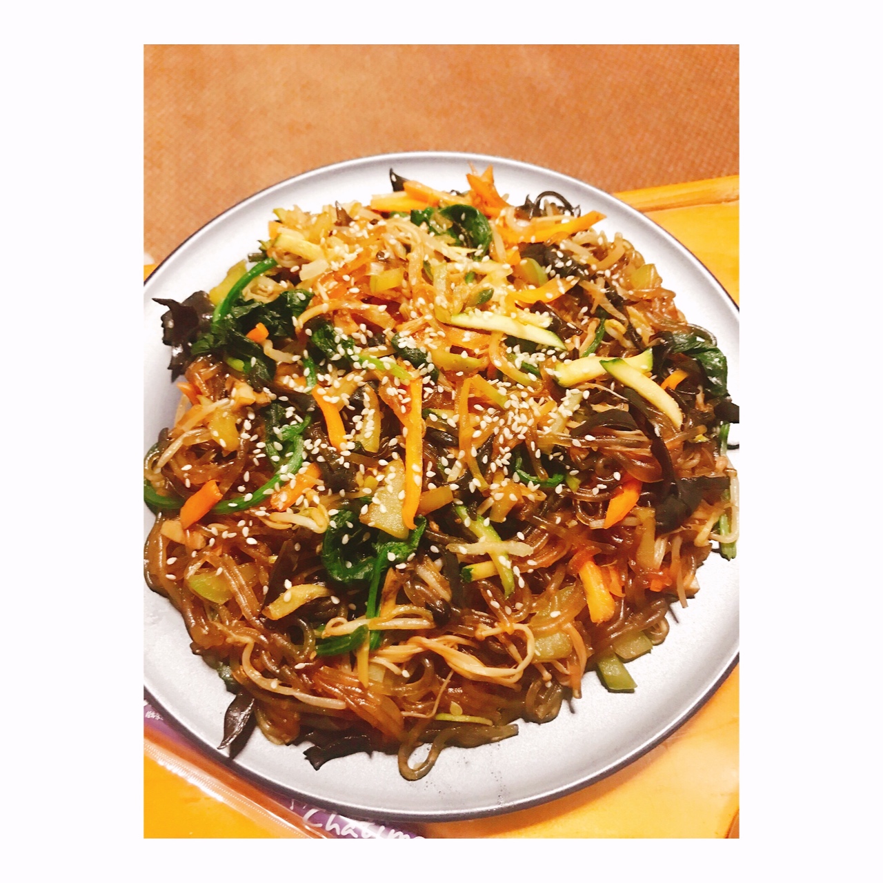 韩式粉丝炒杂菜 Korean Style Glass Noodles with Vegetables