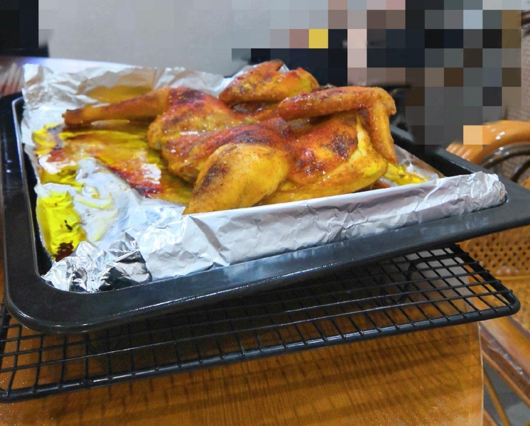 蜜汁脆皮烤鸡（烤箱）