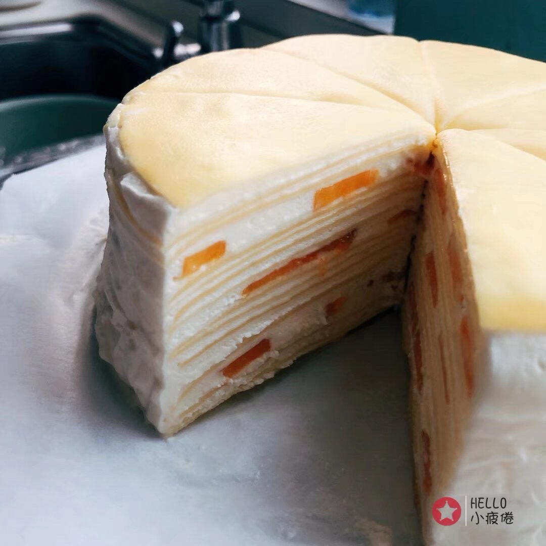🥭芒果千层蛋糕｜免烤箱｜超美层次