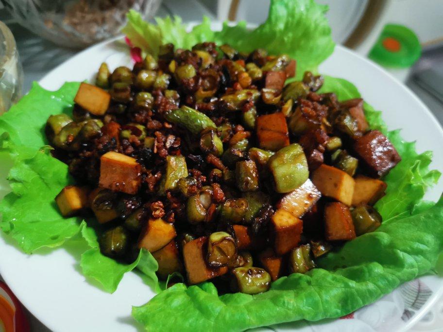 肉末豆干炒四季豆