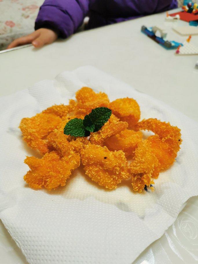 面包糠炸虾