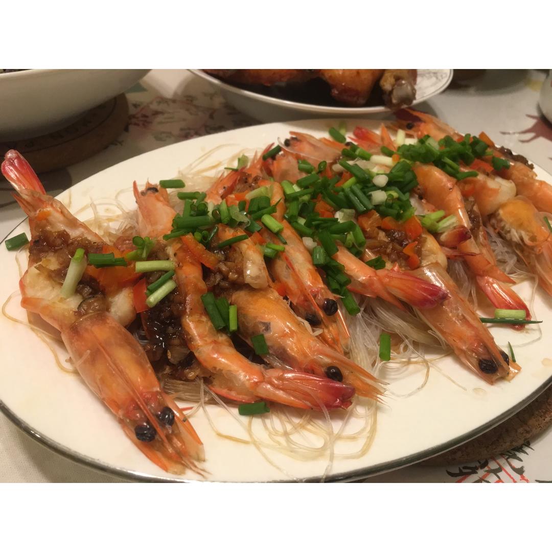 蒜蓉粉丝蒸虾