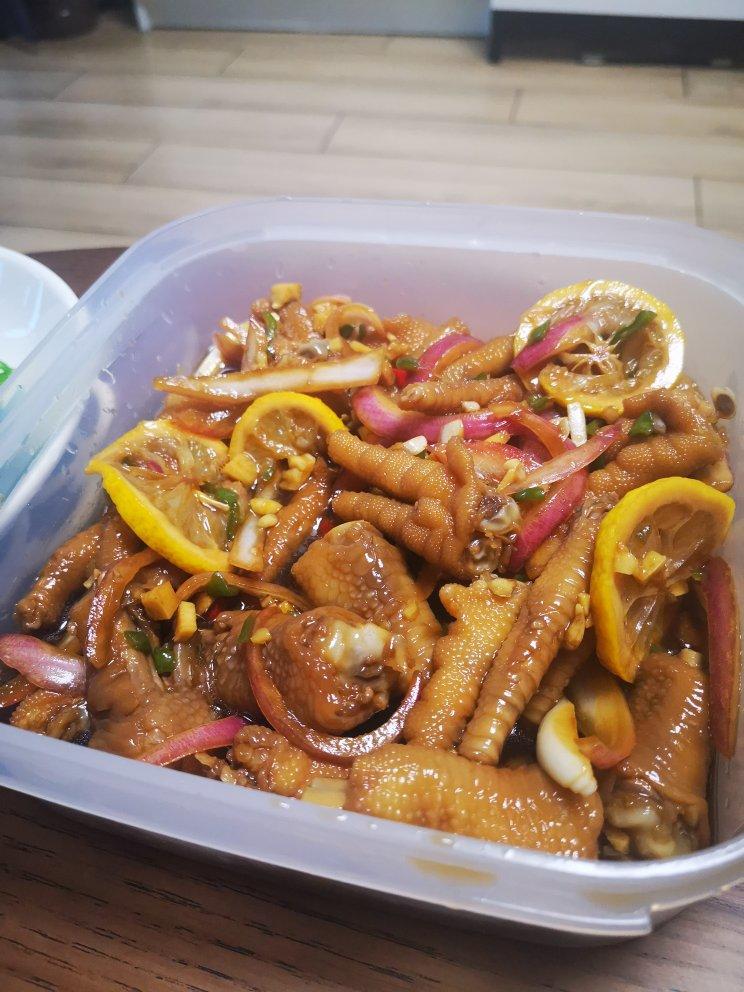 【柠檬酸辣鸡爪】自制超级无敌美味的网红鸡爪