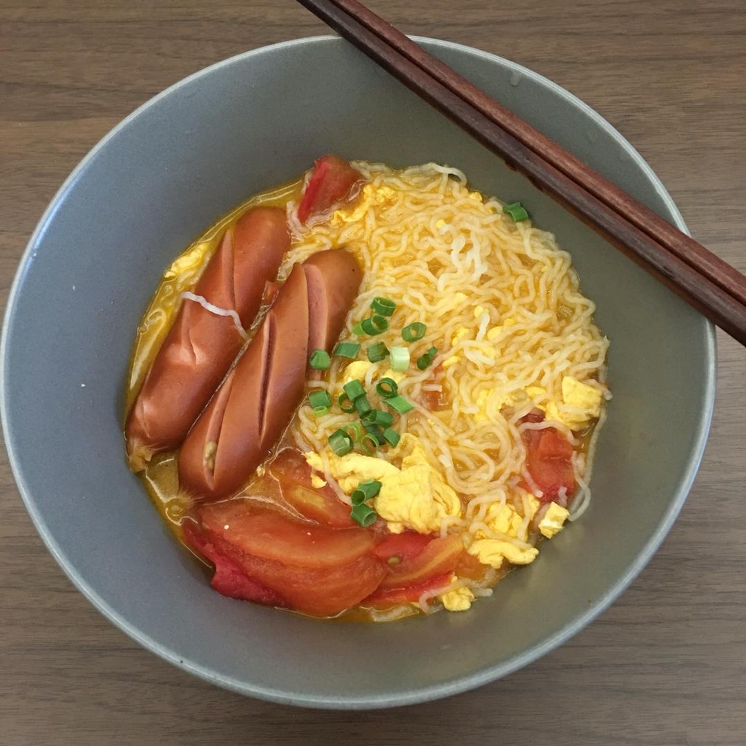 超级入味好吃的番茄鸡蛋面