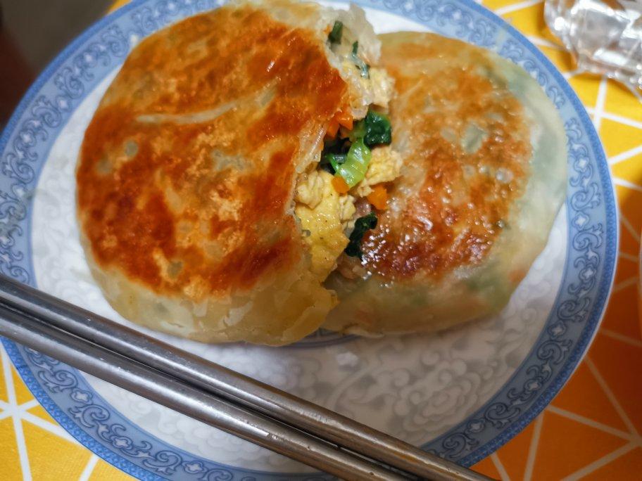 不和面‼️不揉面‼️皮薄馅大‼️菠菜懒人馅饼