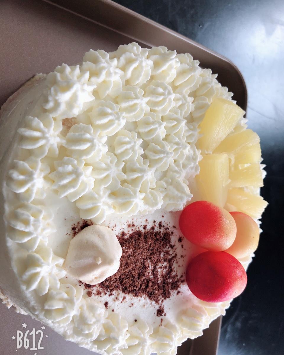 6寸原味戚风蛋糕