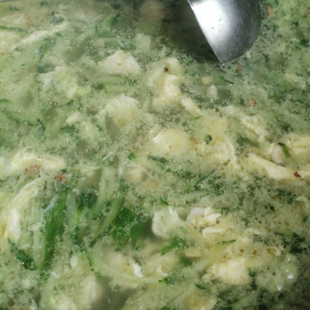减脂素食颜控，黄瓜鸡蛋汤