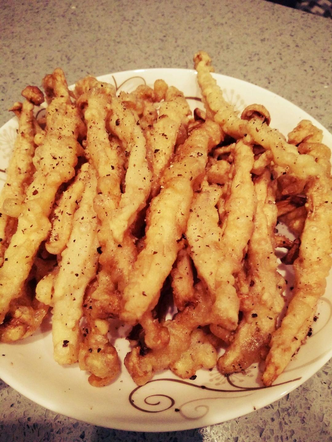 炸海鲜菇 洛湘做的炸海鲜菇 洛湘